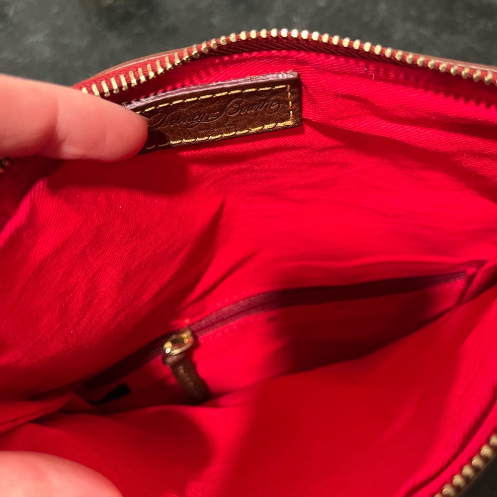 Dooney & Bourke Brown Leather Crossbody Bag - Picture 3 of 3